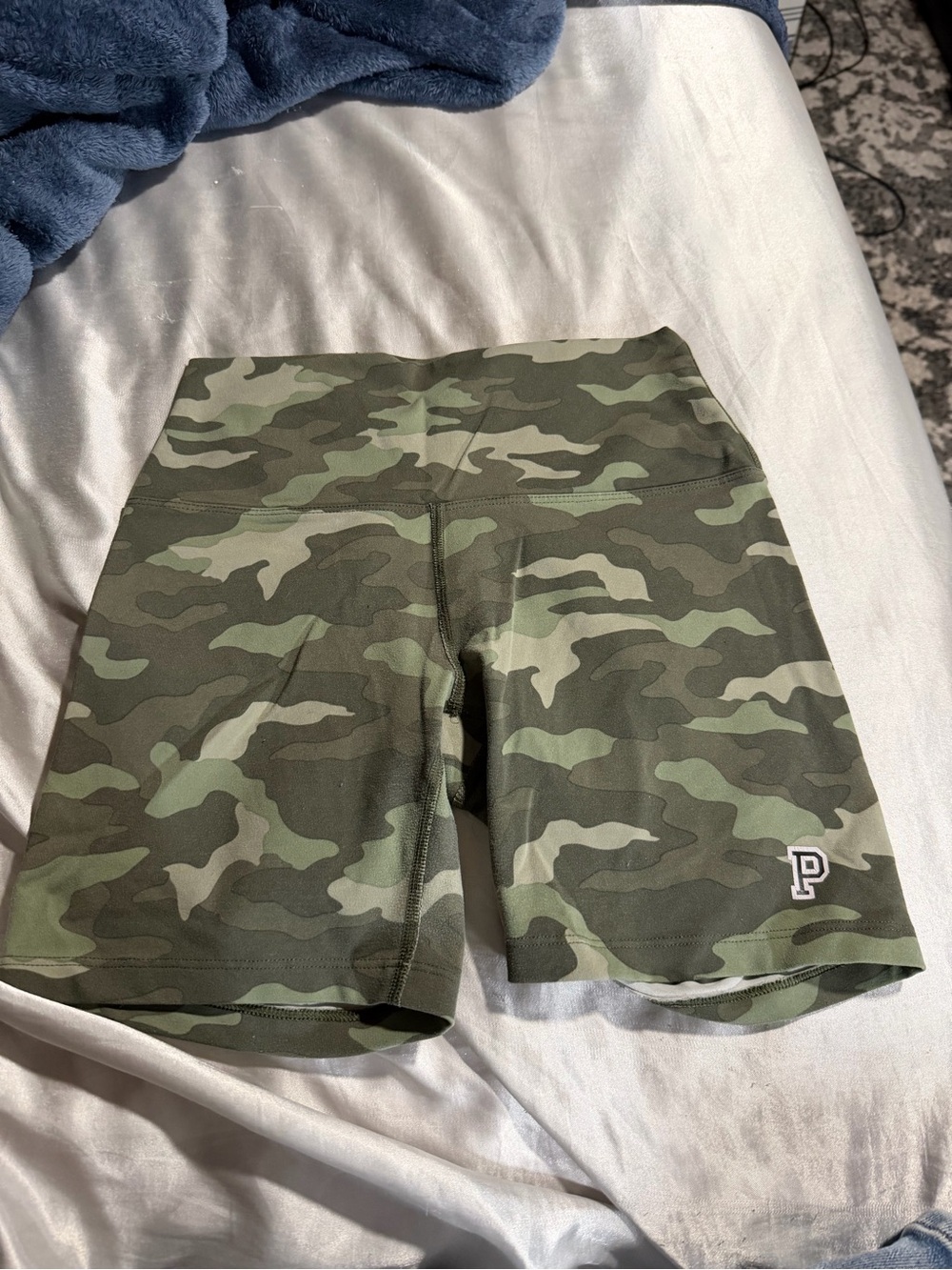 Camo High Waist Biker Shorts - Women’s